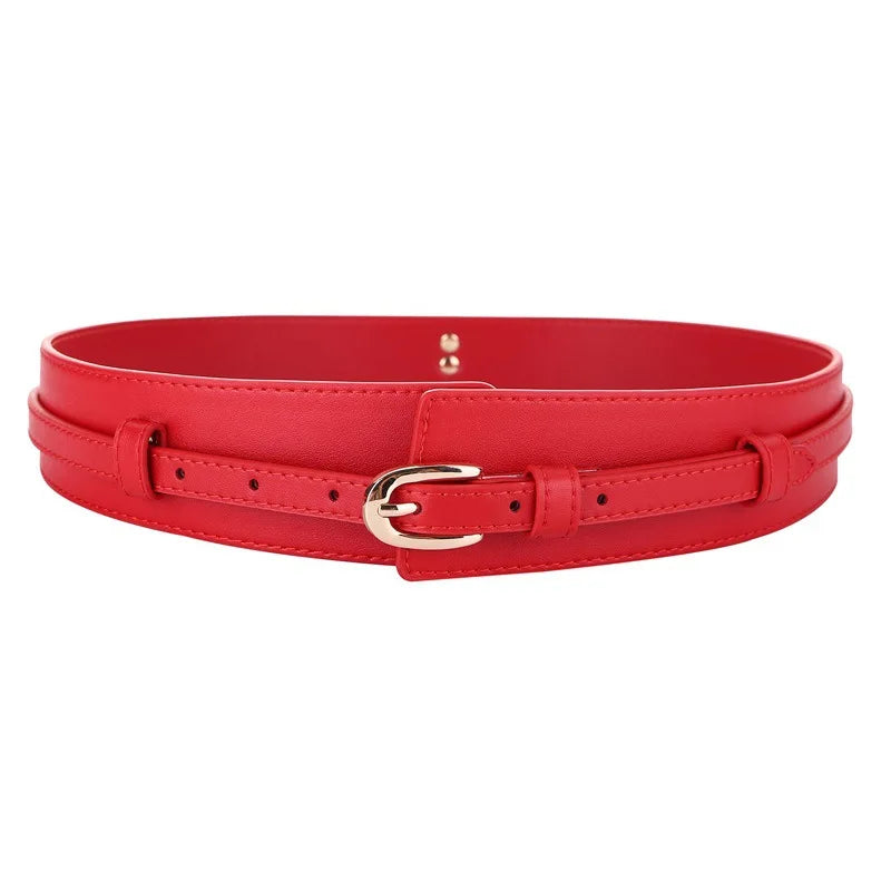 Wide Belt Style Genuine Leather Belt