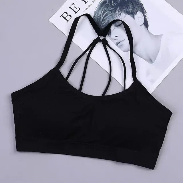 Push Up Bra Fitness Seamless Bra With Pad Strappy Back