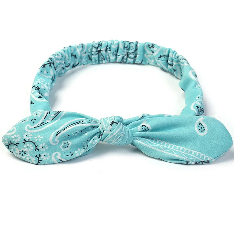 Boho Women Soft Solid Print Headbands Vintage Cross Knot Elastic Hairbands Turban Bandanas Hair Bands Hair Accessories