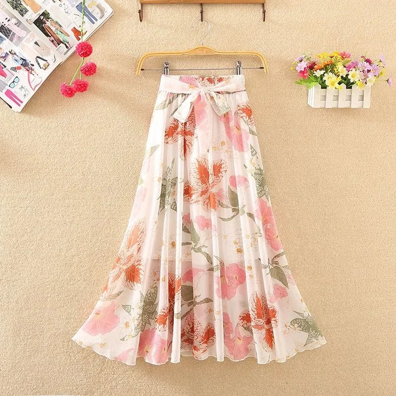 A Line High Waist Skirt Casual  Vintage