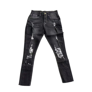 Ladies High Waist Skinny Jeans Stretch Ripped Denim Pants Distressed Cropped Trousers Casual Streetwear Fashion