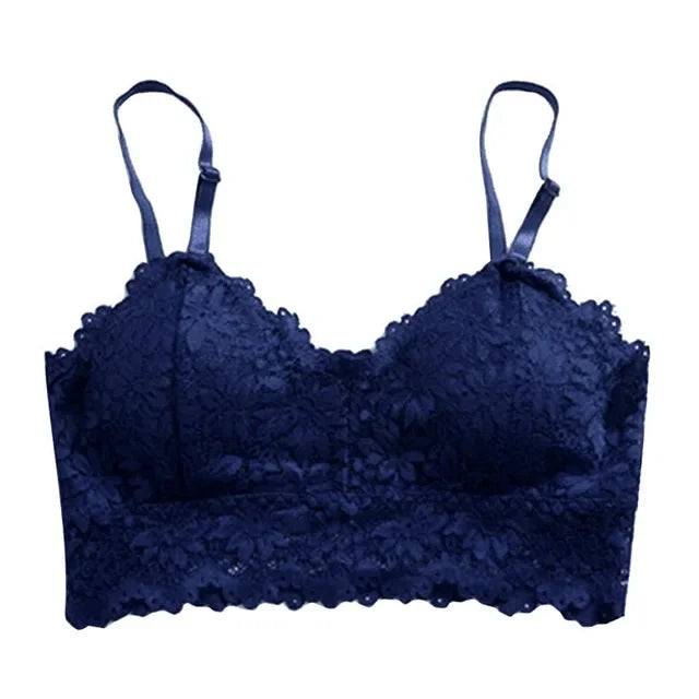 Floral Bralette Padded Push Up Lace Bras  Lingerie Corset Camis