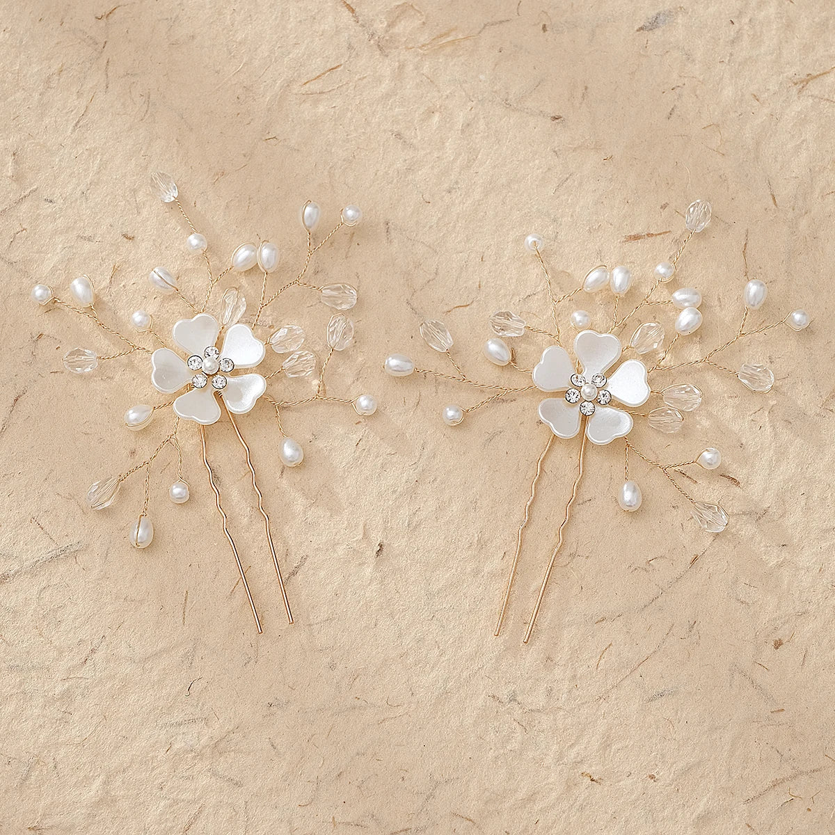 5pcs/pack Flower Clip Women Hair Clip Pearl Hair Comb Accessories Exquisite Hair Jewelry  Hairpin