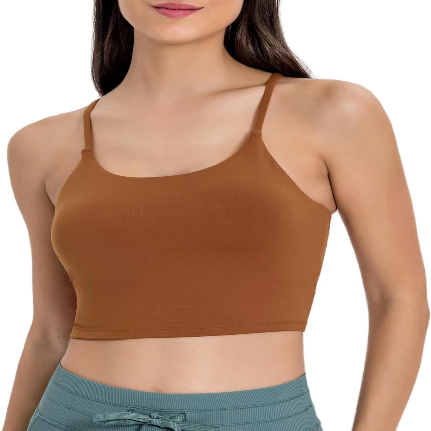 Comfortable Padded Sports Bra for Intense Fitness Workouts and Running - Breathable Yoga  Top