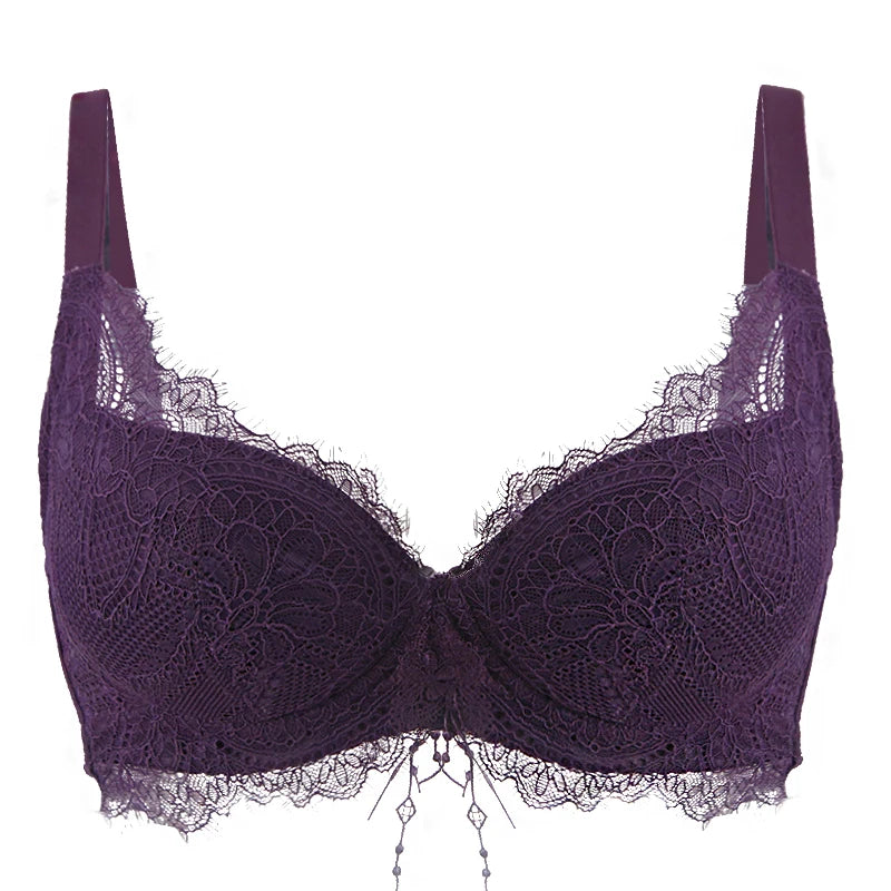 Push Up Padded Bras Sexy Top Up Lace Plus Size Bra Underwire