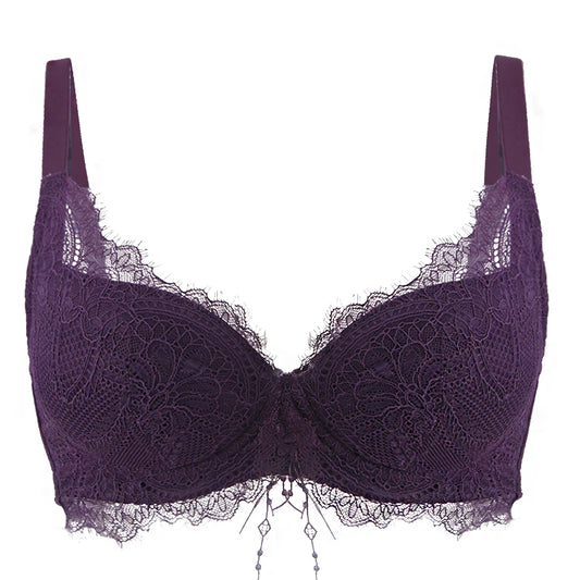 Push Up Padded Bras Sexy Top Up Lace Plus Size Bra Underwire