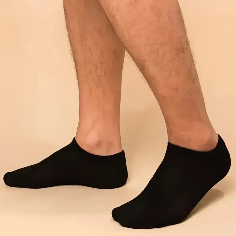 25 pairs of socks men's and women's black and white socks  anti-odor and sweat absorption thin boat socks