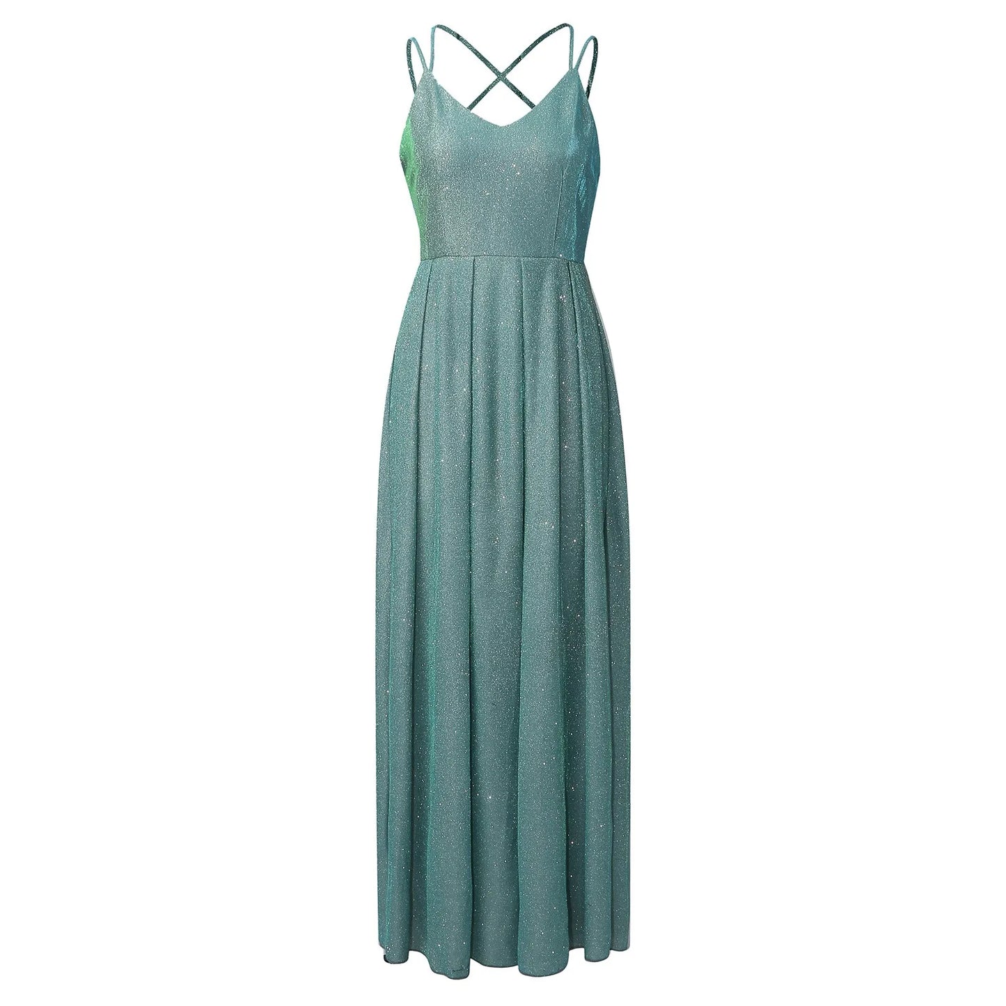Women's Fashion Sling Dress Evening Dress Long Silk Dress for Women