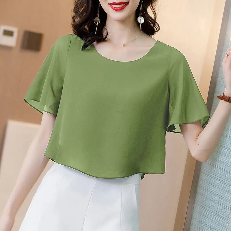 Solid Color Short Sleeve