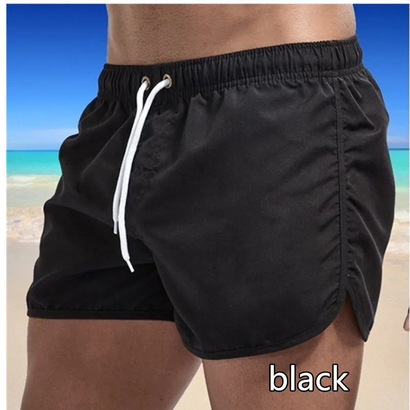 Summer Men's Swimwear Shorts Brand Beachwear Sexy Swim Trunks Men Swimsuit Low Waist Breathable Beach Wear Surf