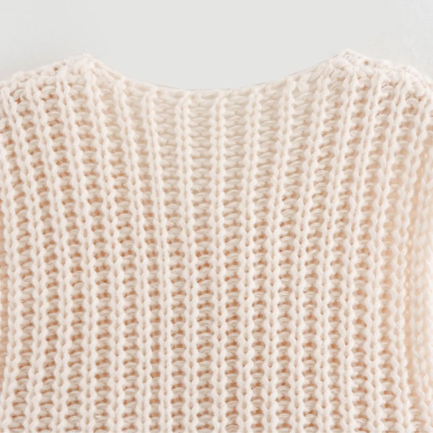 Crochet Chunky Knit Top Sleeveless Button Down Crop Tops Trendy Cardigan Sweater Vest for Women with Pockets