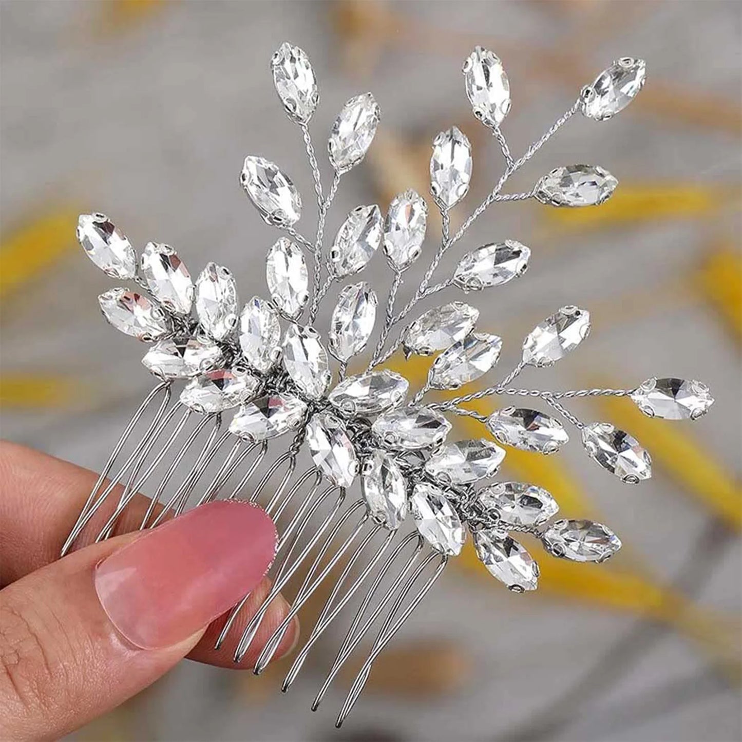 Comb Head Jewelry Bride Hair Clips Headpiece Crystal Women Bridal Hair Accessories Women Hair Ornaments