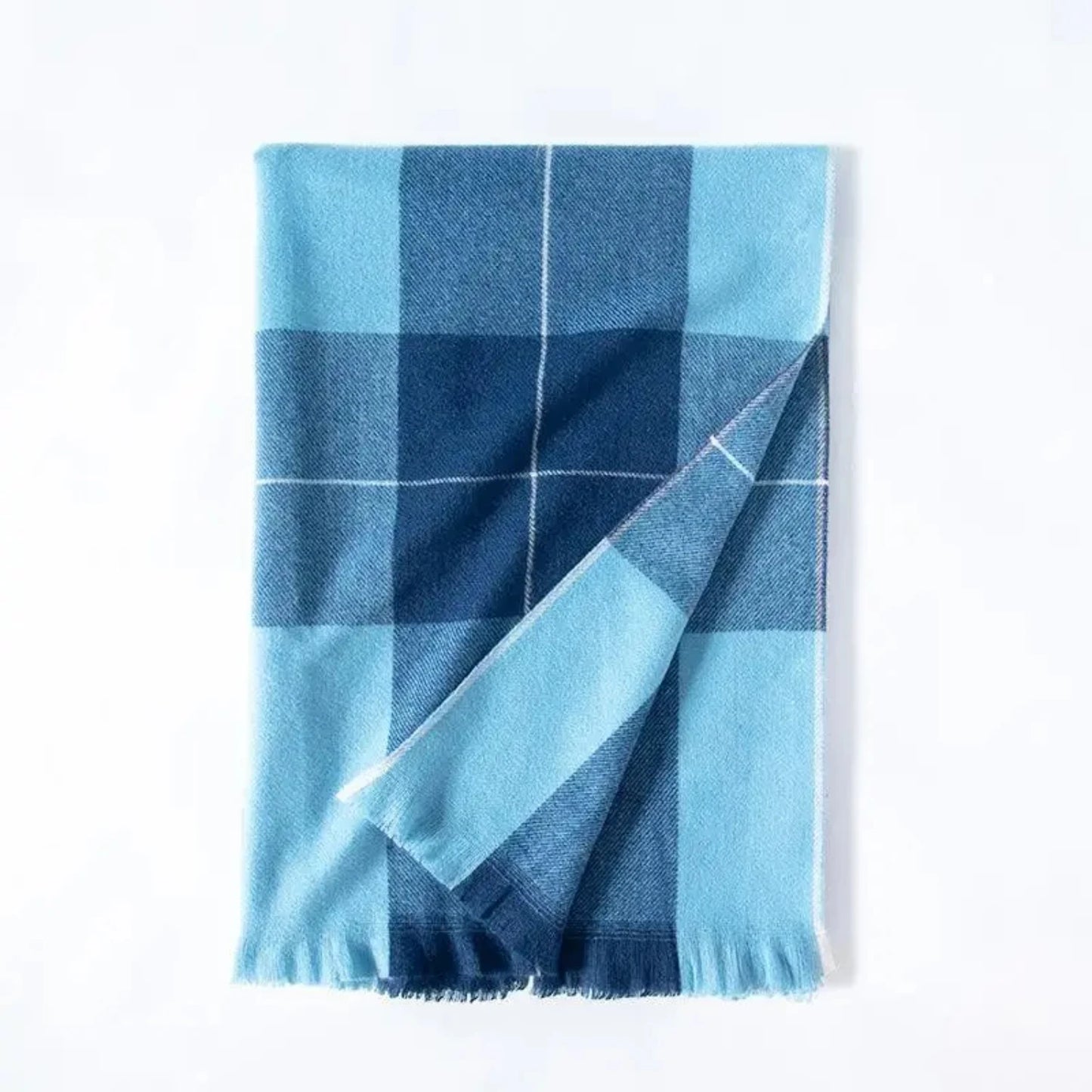 Women's Winter Plaid Scarf Shawl - Thick, Warm Fashion Scarf made with Imitation Cashmere