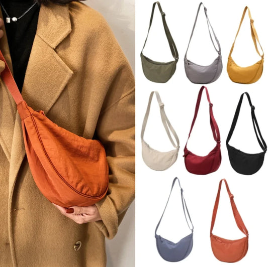 Casual Nylon Hobos Crossbody Bag for Women Designer Shoulder Bags Large Capacity Tote Lady Travel Shopper Bag
