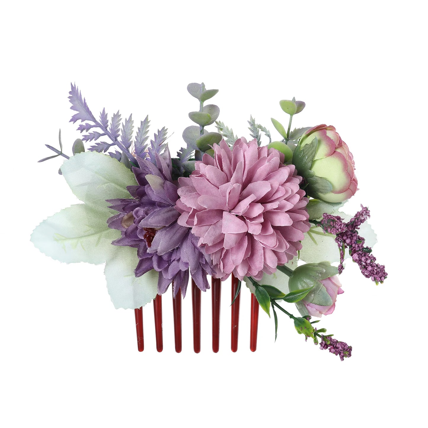 Flower Hair Comb Hairpin Bouquet Headdress Hair Combs Hair Accessories for Women Girls Floral Hairpins