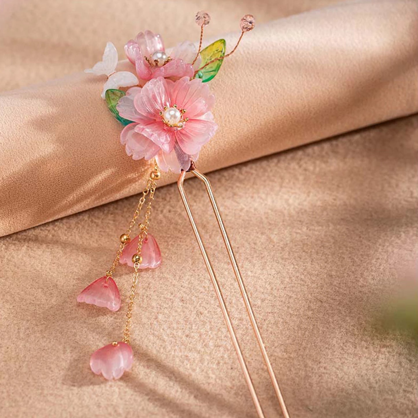 Pearl Rhinestone Flower Hairpins Hair Accessories Pearl Hairpins Flower Hair Pins Hair Ornaments Hair Stick