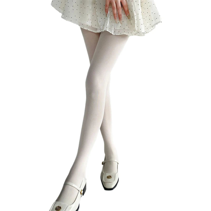 Velvet Leggings Stylish Solid Color Stretchy Tights Hosiery for Evening Outfit