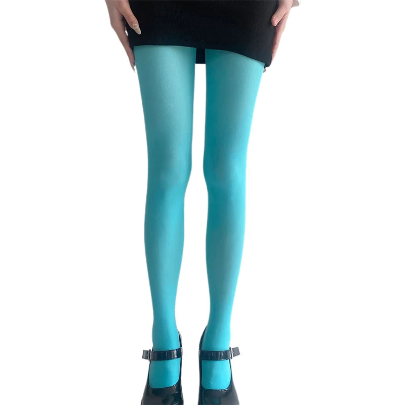 Velvet Leggings Stylish Solid Color Stretchy Tights Hosiery for Evening Outfit