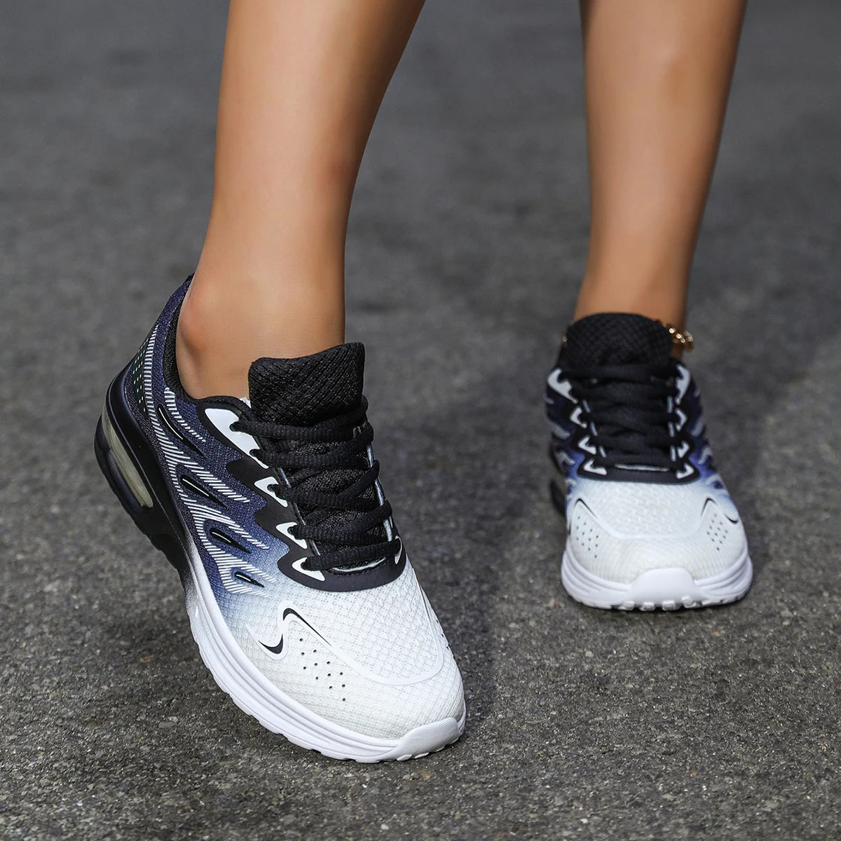 Women's sports shoes, outdoor jogging walking shoes, lightweight casual tennis sports shoes, air cushion running shoes