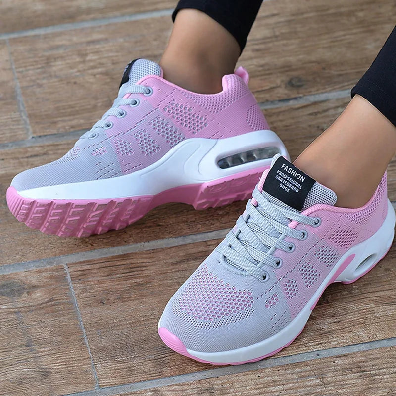 Air Cushion Sneakers  Mesh Sport Running Training Shoes  Walking Shoes Outdoor Non Slip Tennis Shoes