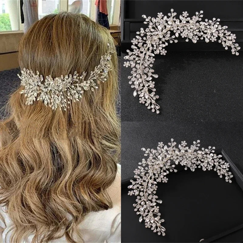 Crystal Rhinestone Headbands Hairbands For Women Hair Accessories Jewelry Band