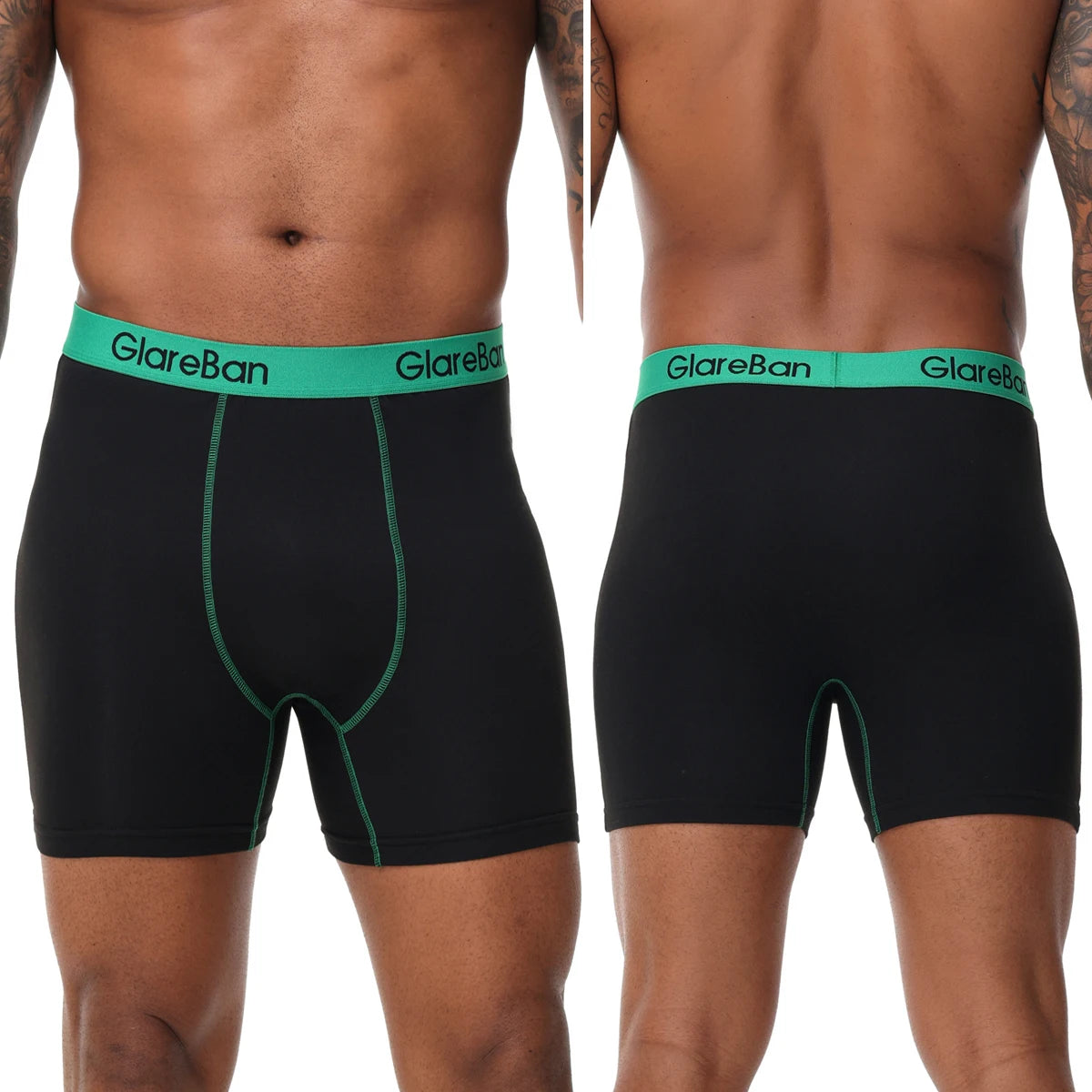 4pcs Set Mid-Long Boxer Shorts Men's Underwear Male Underpants for Men  Boxershorts Soft Brand Sexy
