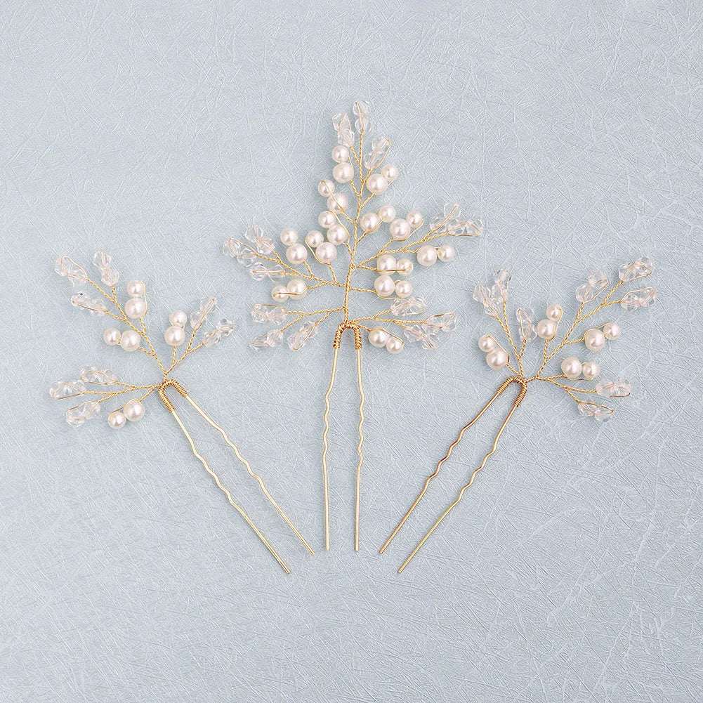 5pcs/pack Flower Clip Women Hair Clip Pearl Hair Comb Accessories Exquisite Hair Jewelry  Hairpin