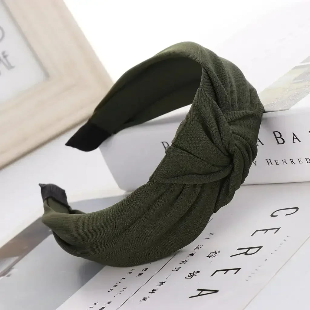 Bow Knot Solid Hairband