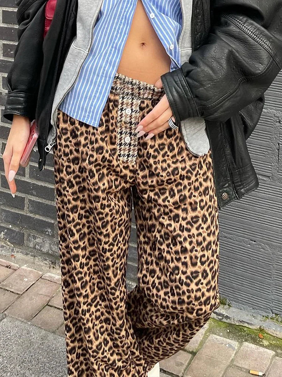 Women's Long Pants Elastic Waistband Casual Trousers