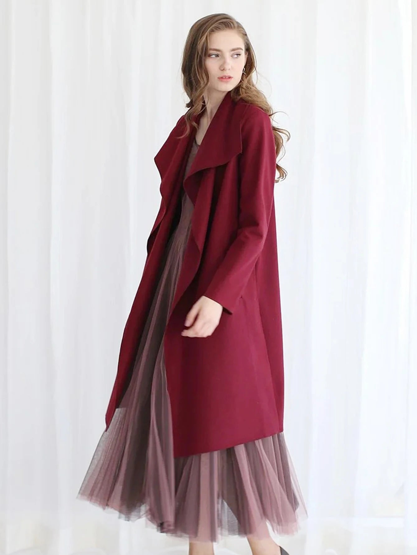 Long Sleeve Solid Coat Fashion and Comfortable European and American Versatile Casual