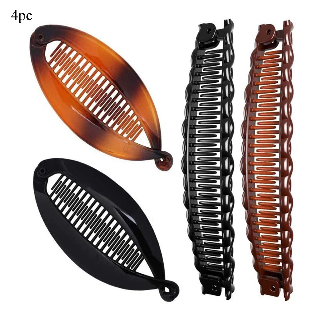 Beads Hair Combs Shiny Rhinestone Beaded Hair Claws Magic Tuck Comb Updo Accessories Elastic Headwear Bun Ponytail Holder