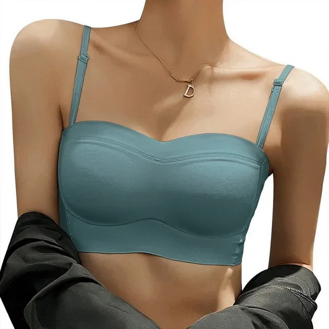 Sexy Bandeau Bra Strapless Seamless Push Up Bralette Wireless Bra