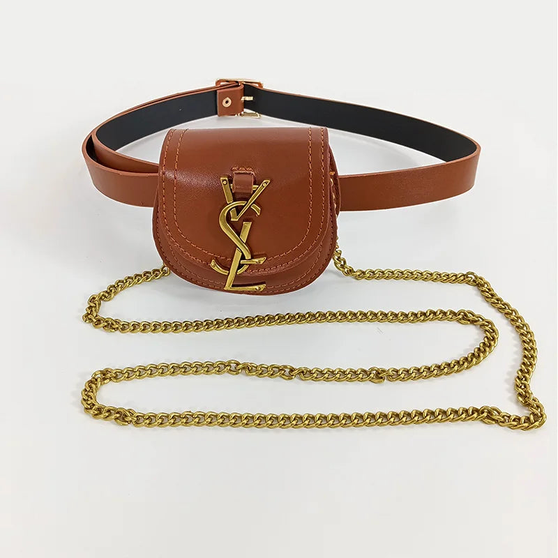 Versatile Small Waist pack Shoulder Bag Elegant Belt Bag For Women Designer Purses and Handbag Jeans Waistband Female