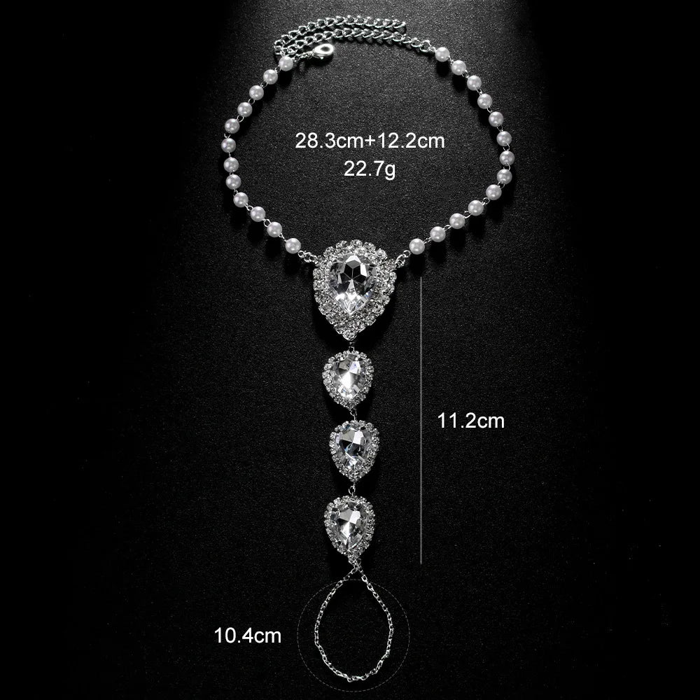 Handmade Pearl Anklet Boho Fashion Foot Jewelry Anklet