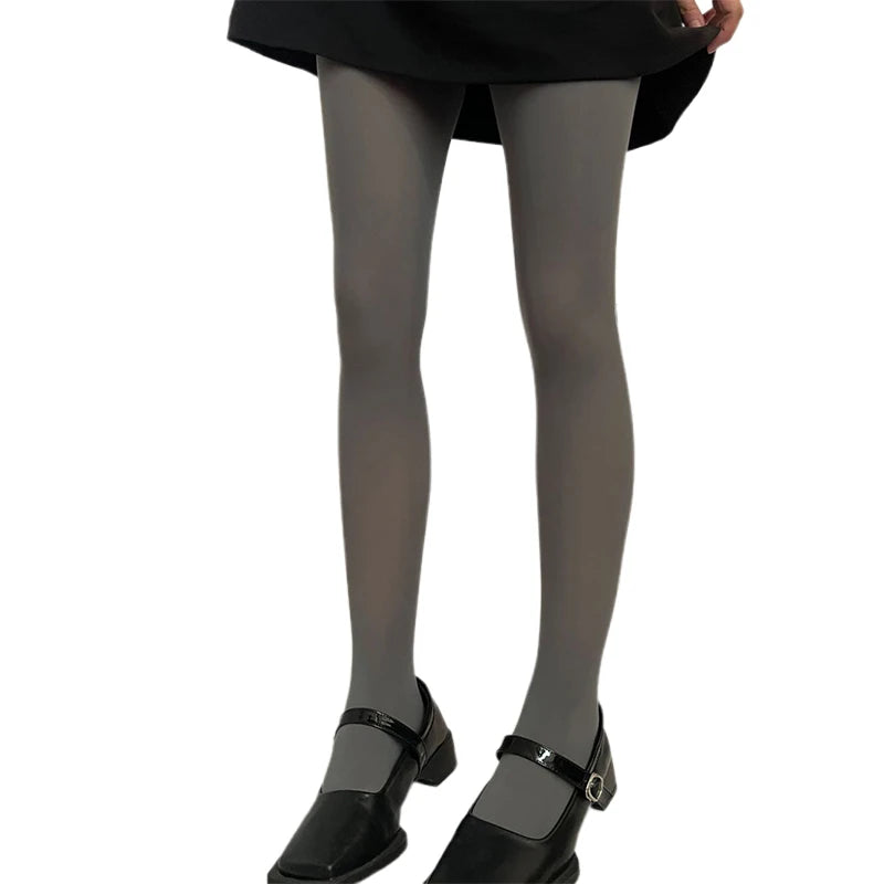 Velvet Leggings Stylish Solid Color Stretchy Tights Hosiery for Evening Outfit