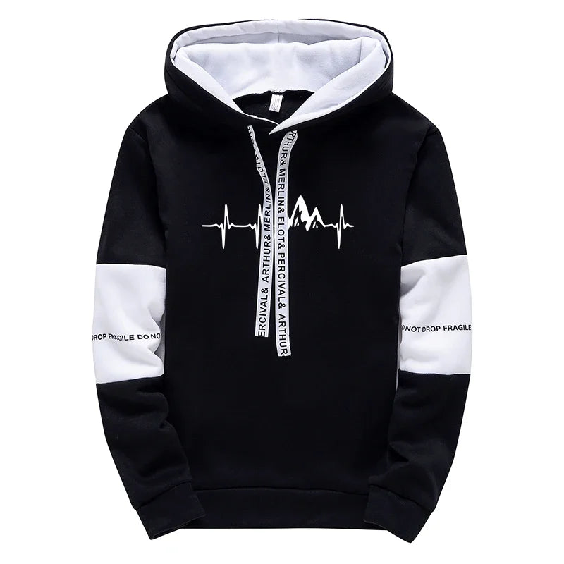 Men's Tracksuit Casual Classic Hooded Sweatshirt Jogging Clothing High Quality Simplicity Versatile Printing Tops Pants Suit