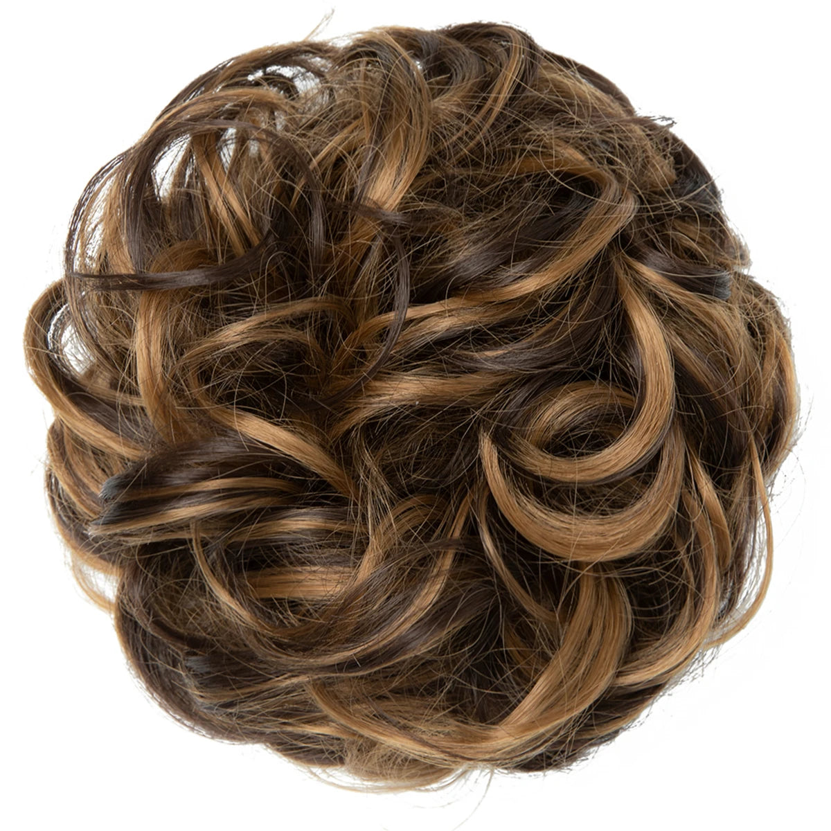 Synthetic Messy hair piece Daily Use Chignon Scrunchies Fake Elastic Hairpiece Blonde Brown Donut Bun For Women