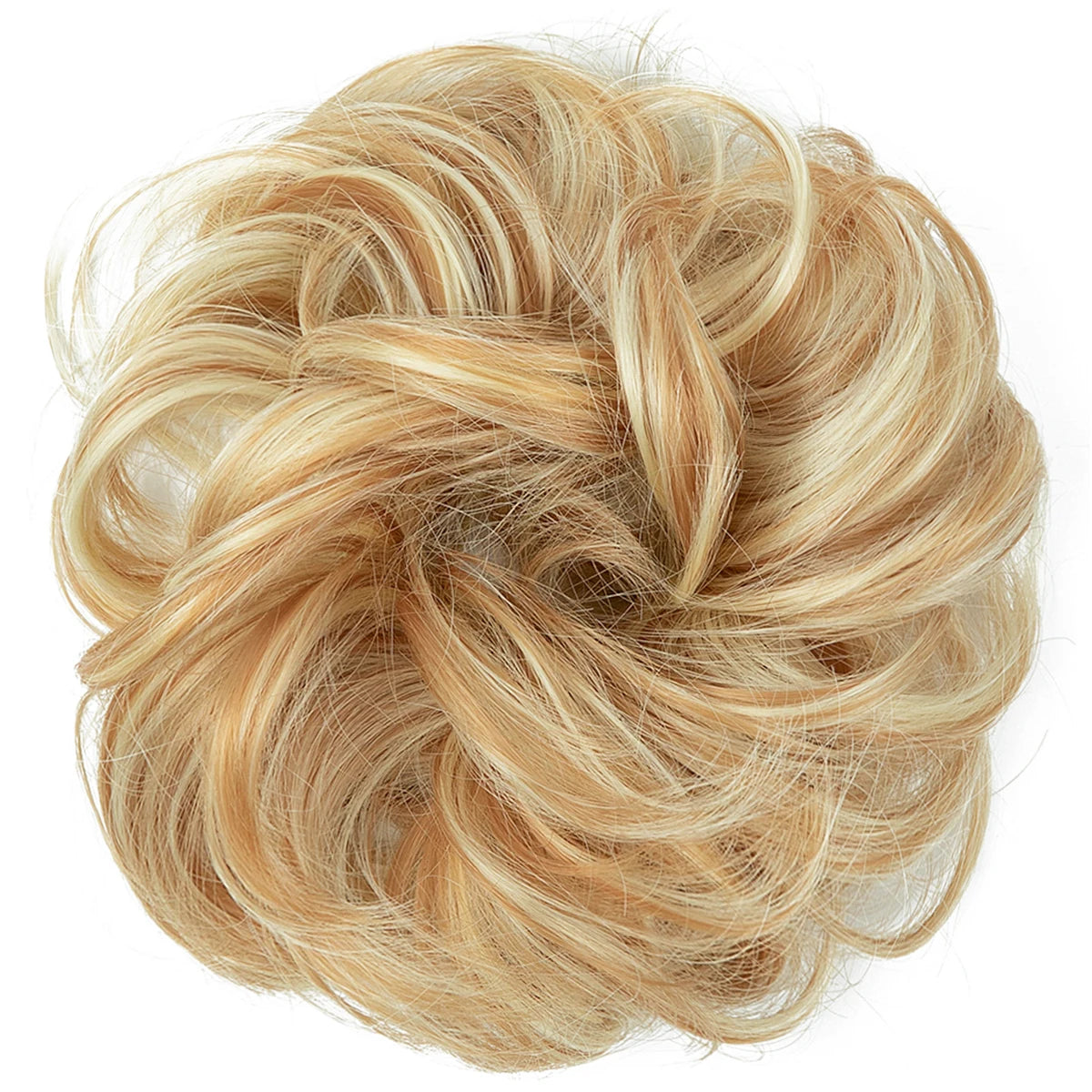 Synthetic Messy hair piece Daily Use Chignon Scrunchies Fake Elastic Hairpiece Blonde Brown Donut Bun For Women