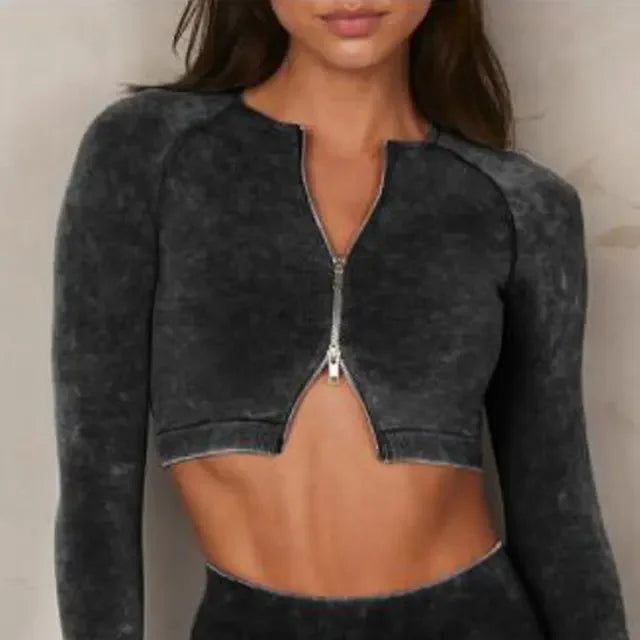 Sport Set Women Seamless Yoga Set Sports Bra Long Sleeve Crop Top Sports Top Gym Leggings  Workout Clothes