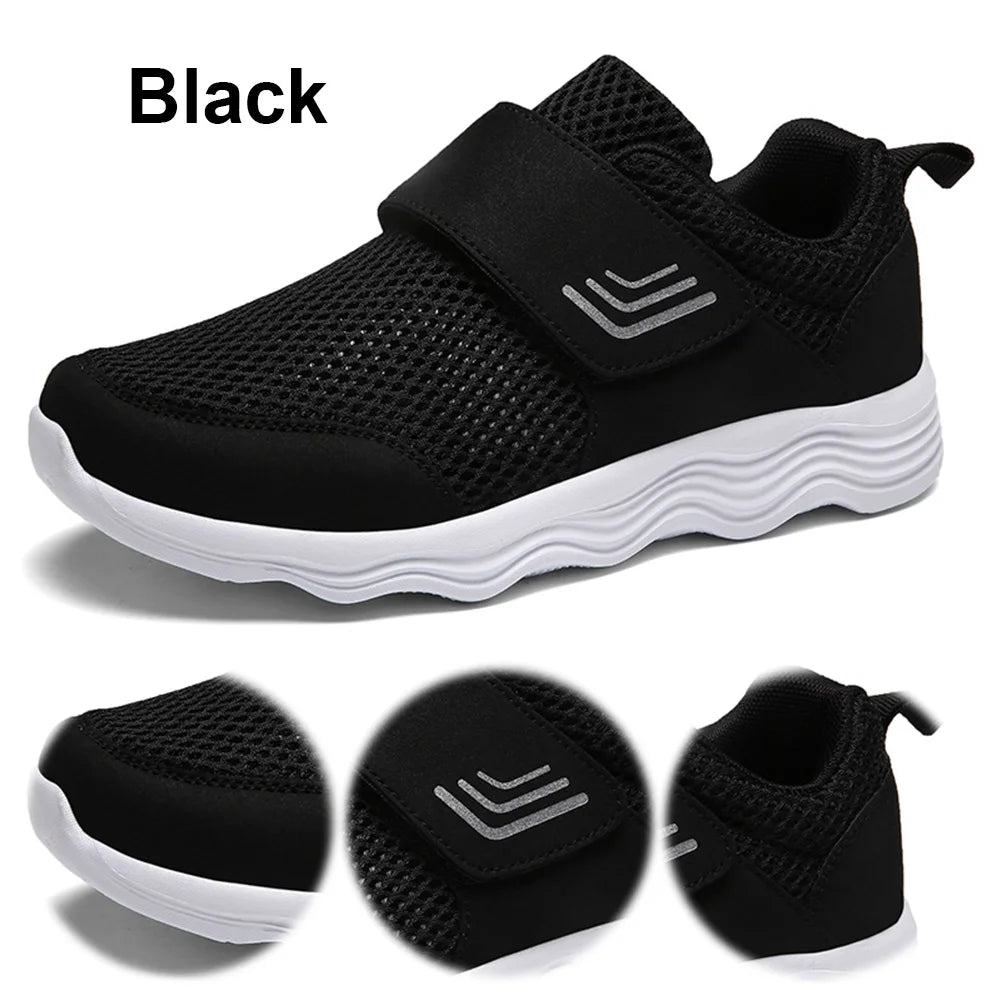 Walking Sneakers Comfortable Fashion Sneakers Adjustable Closure Orthopedic Shoes Lightweight for Swollen Feet