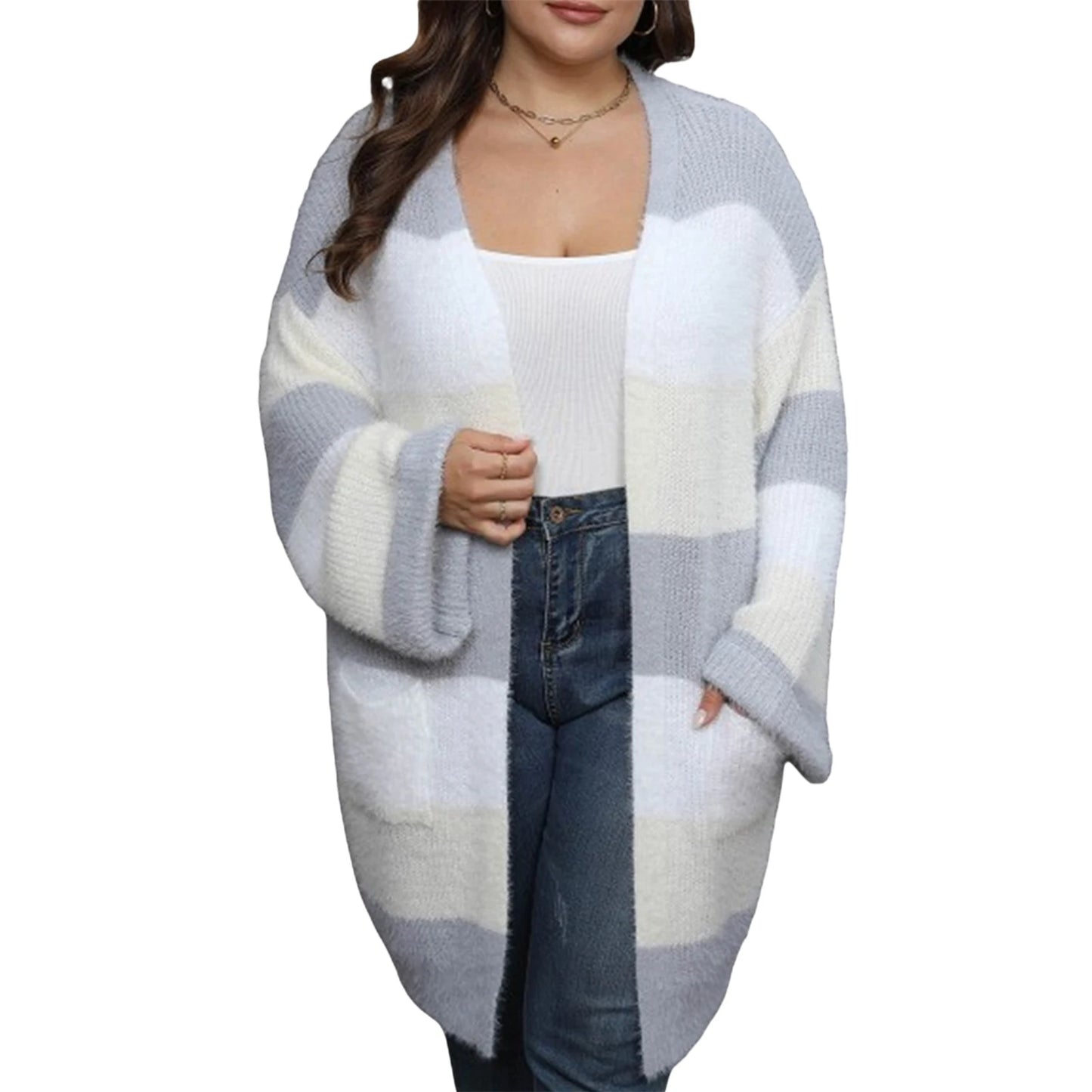 Women s Winter  Jacket Long Sleeve Belted Wool Blend Sweater