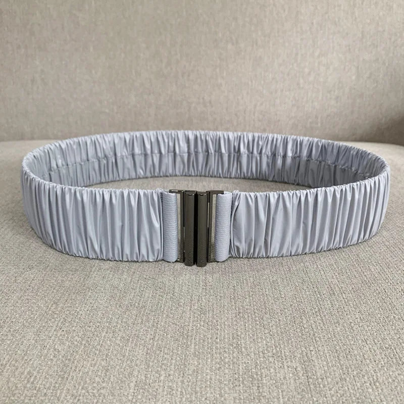 Elastic Waist Belt Cinch Stretch Waistband Buckle