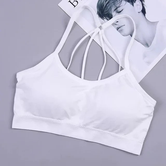 Push Up Bra Fitness Seamless Bra With Pad Strappy Back