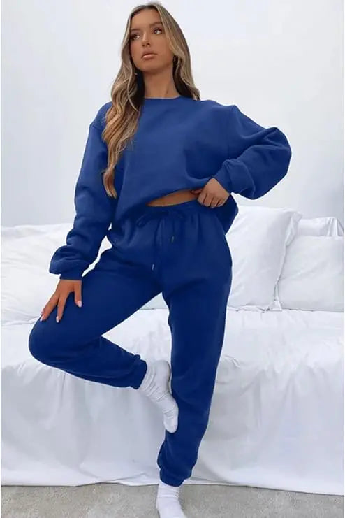 Casual Sets for Women 2 Piece Sweatsuit Outfits Long Sleeve Pants Set Tracksuit