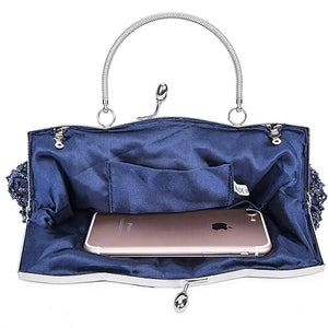 Fashion Retro Women Evening Bags Beaded Ladies Clutch Purse Shoulder Chain Wedding Party Women's Handbag Purses and Handbags