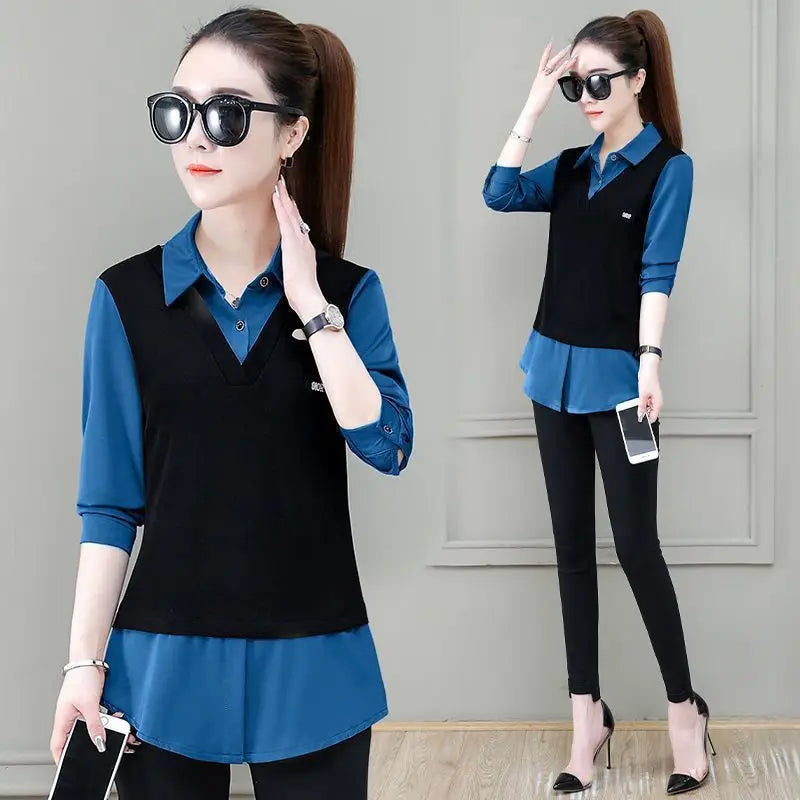 Fake Two-piece Shirt