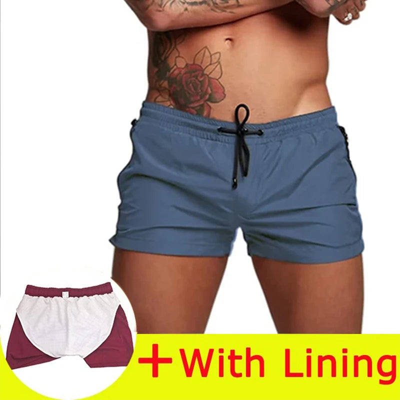Men's Swimsuit Sexy Swimwear Men Swimming Shorts Men Briefs Beach Shorts Sports Suits Surf Board Shorts Men Swim Trunks