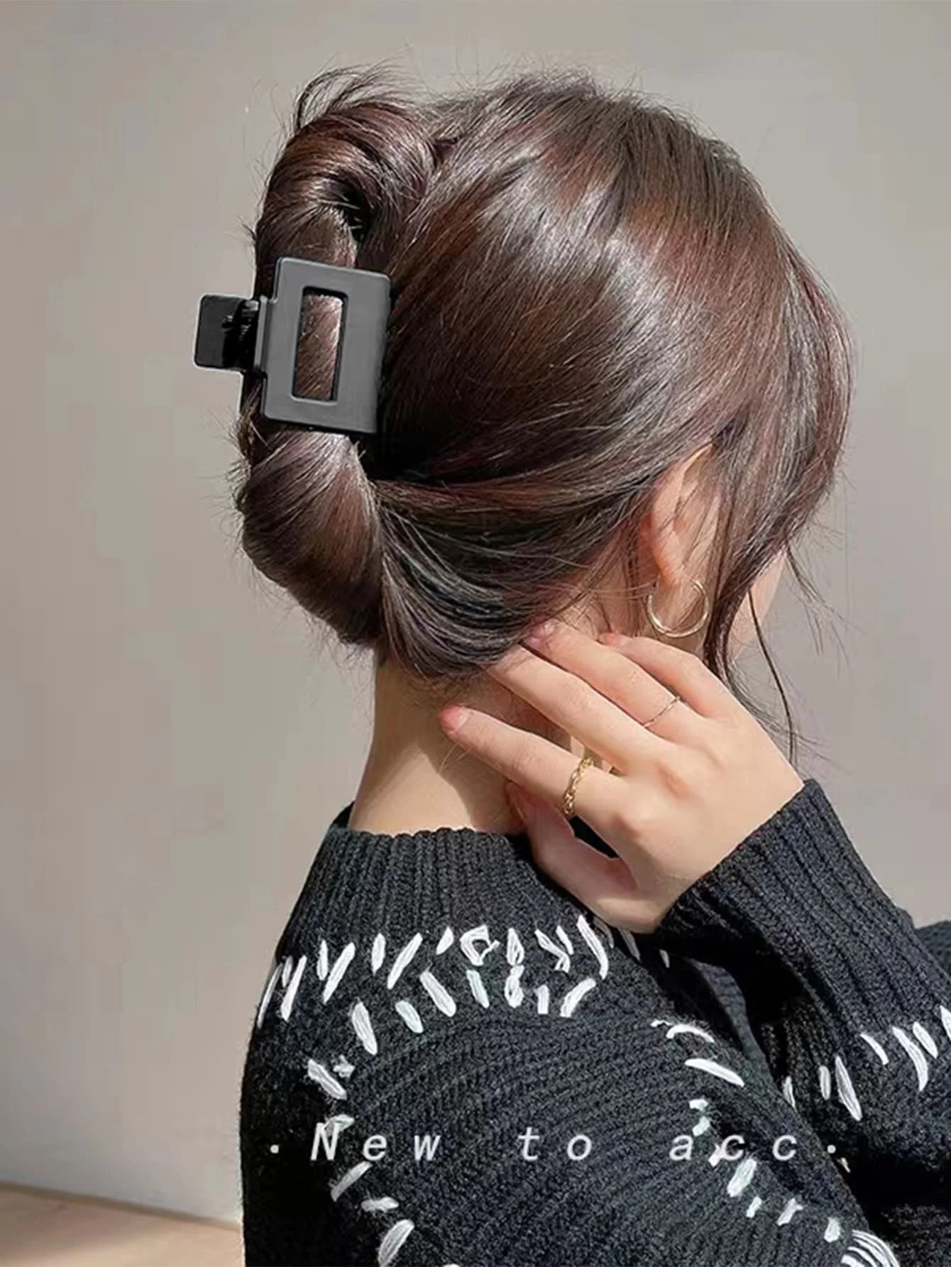 5 Pcs Mixed Colors And Shapes Big Hair Claw Clips for Women Thin Thick Curly Hair, Strong Hold Jaw Clips.