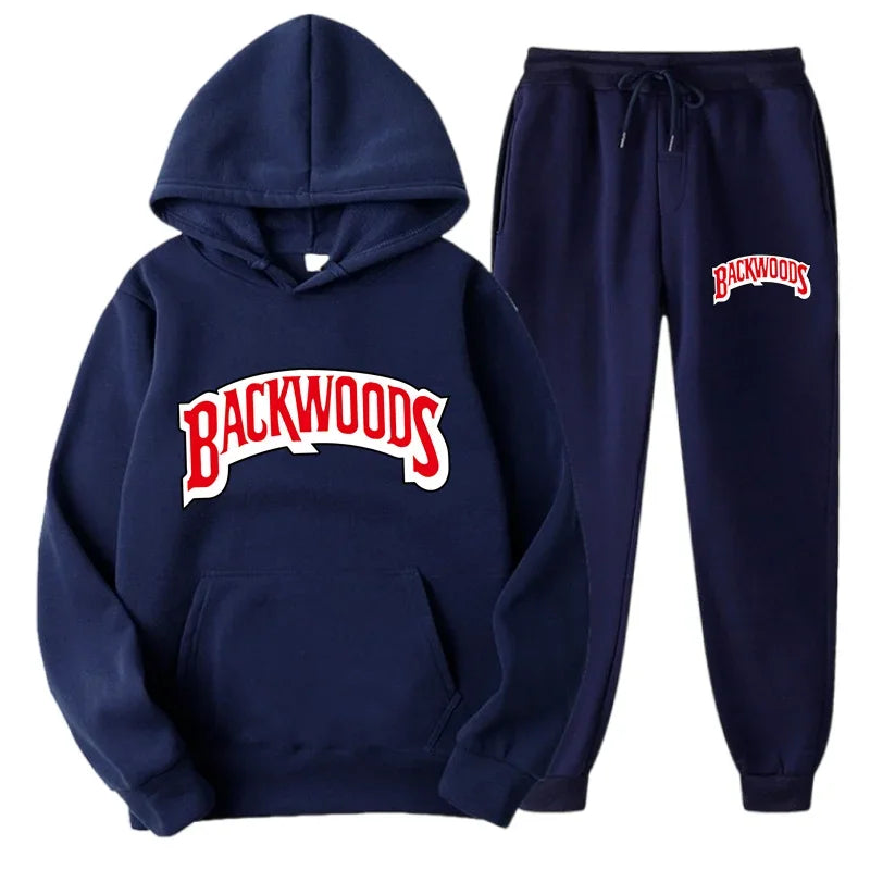 Winter Hoodie Sets Men Fashion Fleece Hoodies Brand Pants Casual Jogger Suit Tracksuit Sweatshirt Woman Pullover