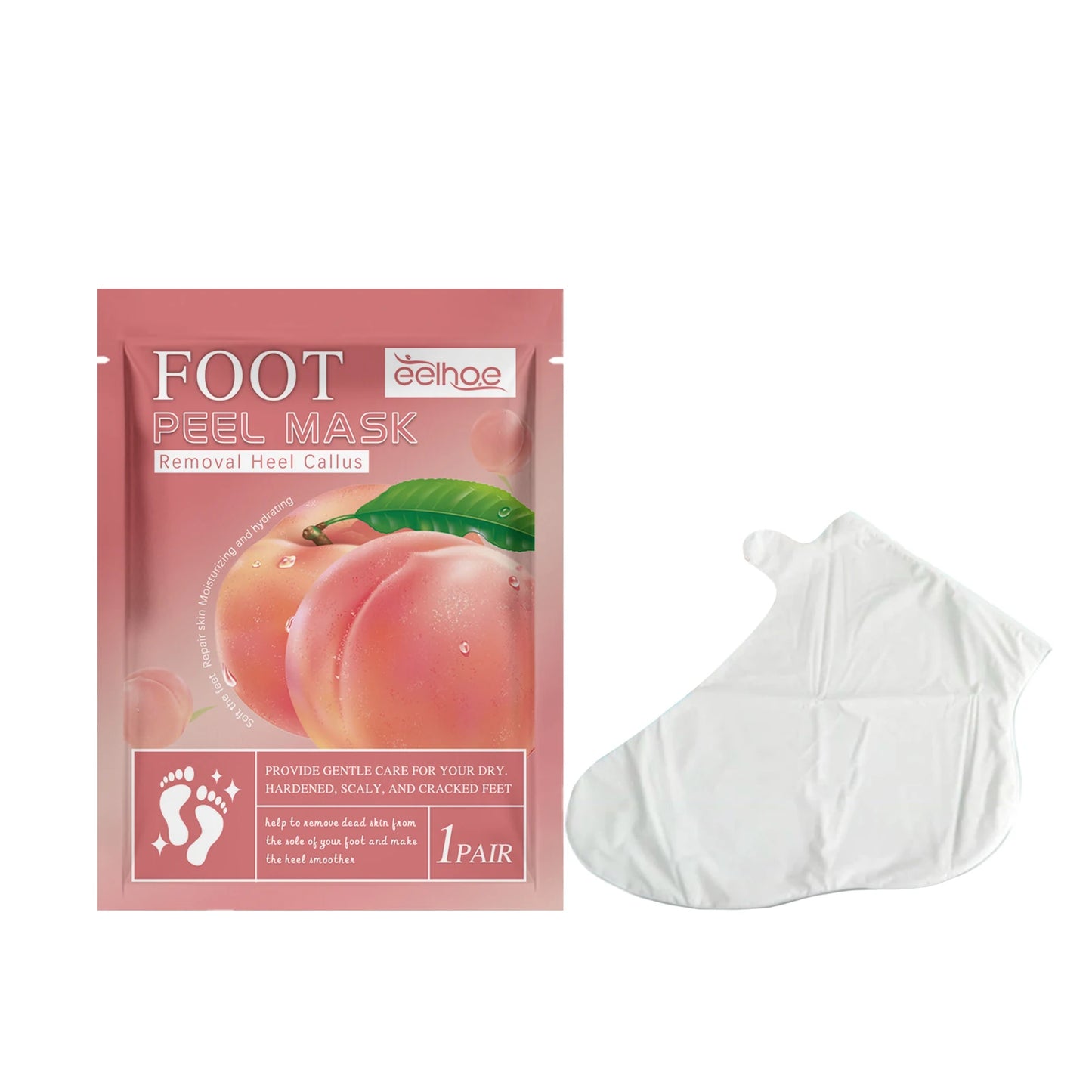 Peach Foot  Moisturizing Foot Mask Remove Dead Skin & Calluses Nourish Feet Care Product